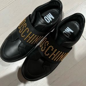 Moschino Black and Gold Sneakers